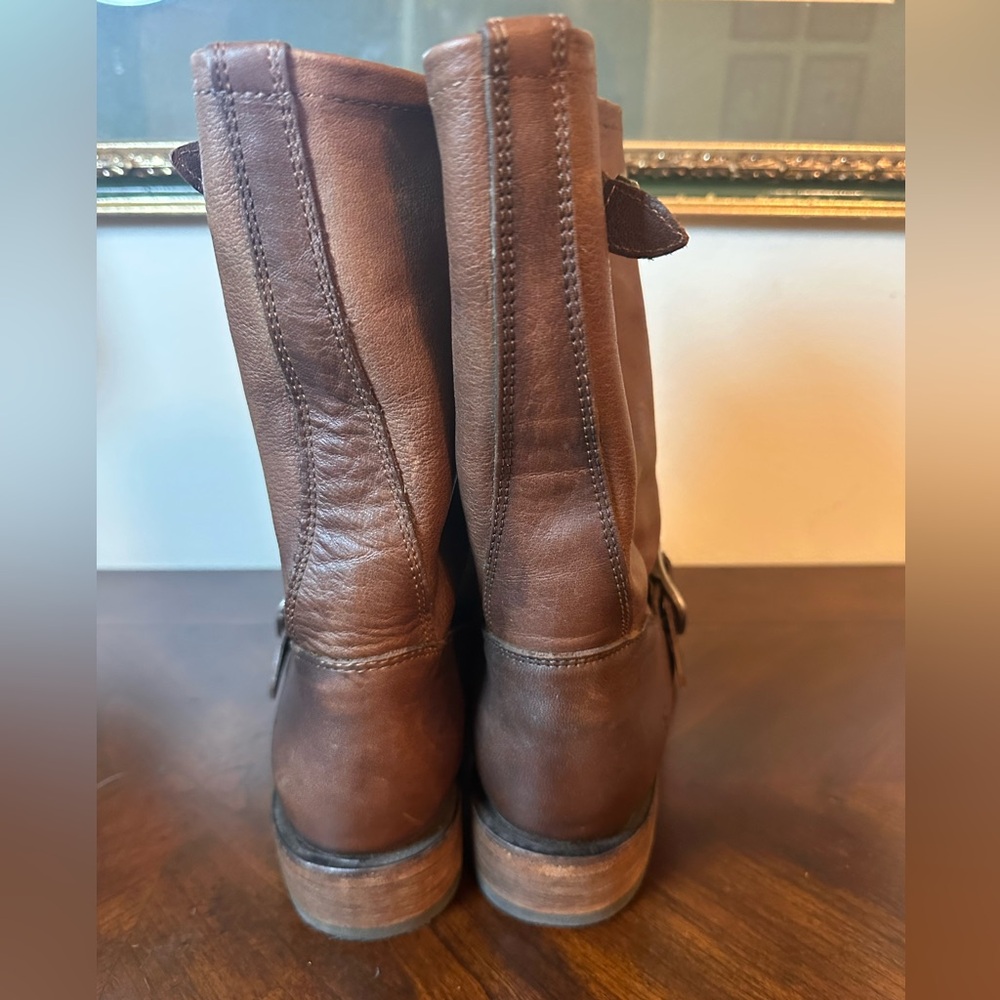 Frye Veronica Flex Women's Leather Bootie Brown Size 9.5 - Picture 4 of 9